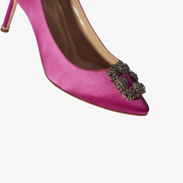 Purple Almond Toe Pumps