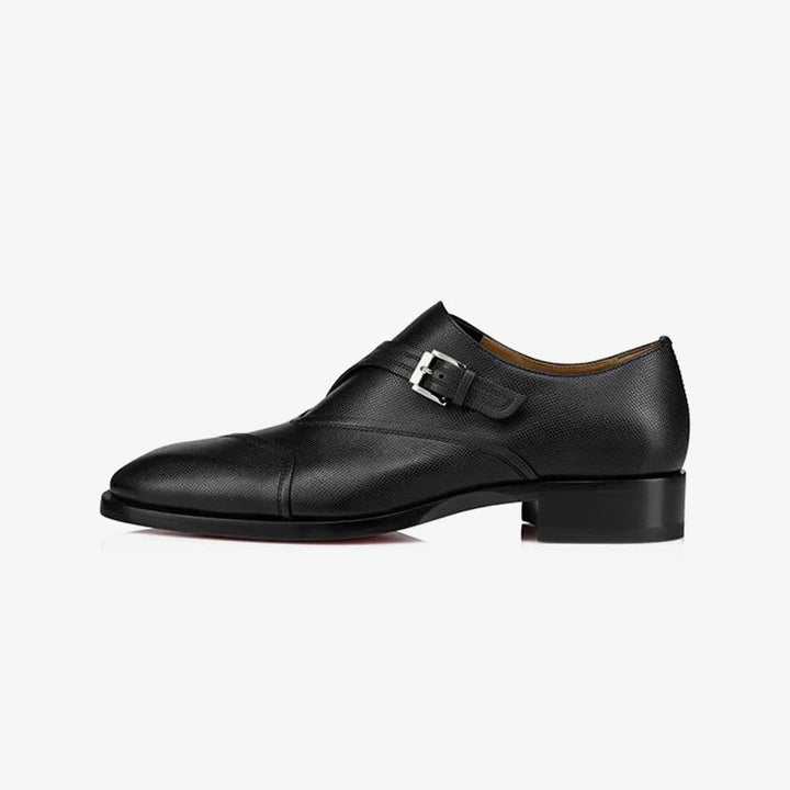 Mens Black Monk Strap Casual loafers - ARNO CONTI