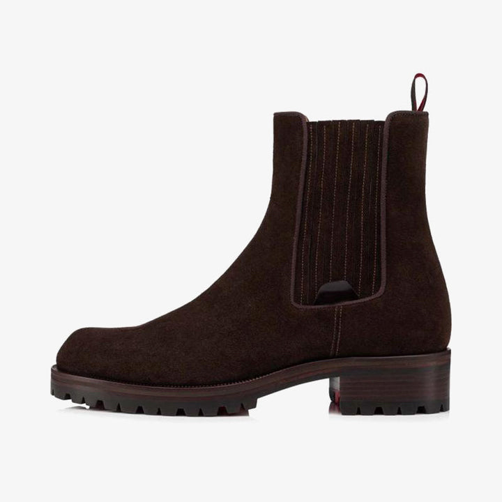 Motorcycle-Inspired Brown suede Boot - ARNO CONTI