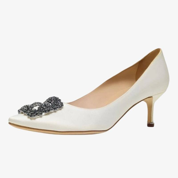 Luxe White Heels