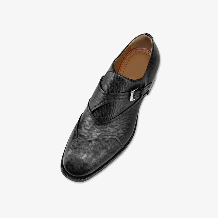 Mens Black Monk Strap Casual loafers - ARNO CONTI