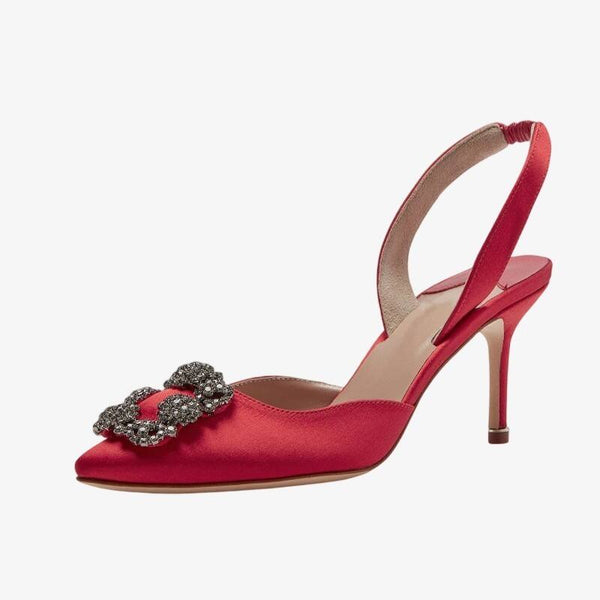 Crystal Slingback Stilettos