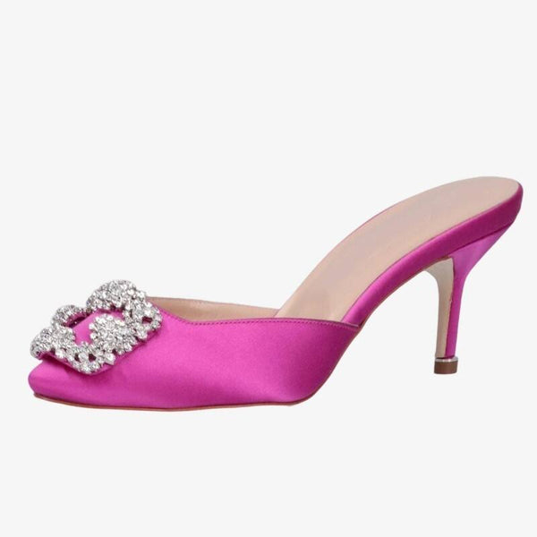 Slip-On Bright Pink Heels