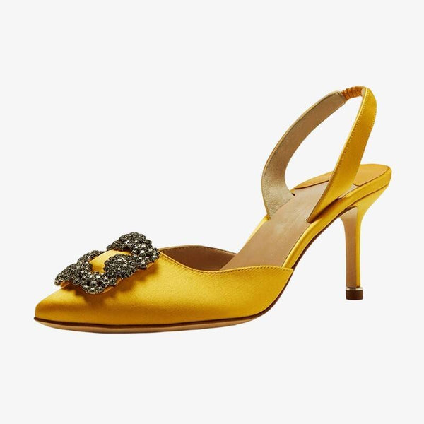 Almond Toe Slingback Pumps