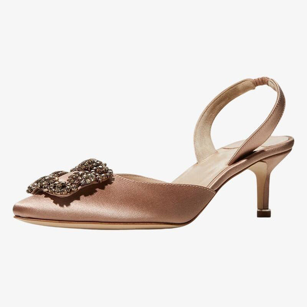 Glamorous Champagne Evening Heels