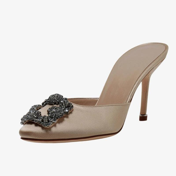Casual Satin Mules