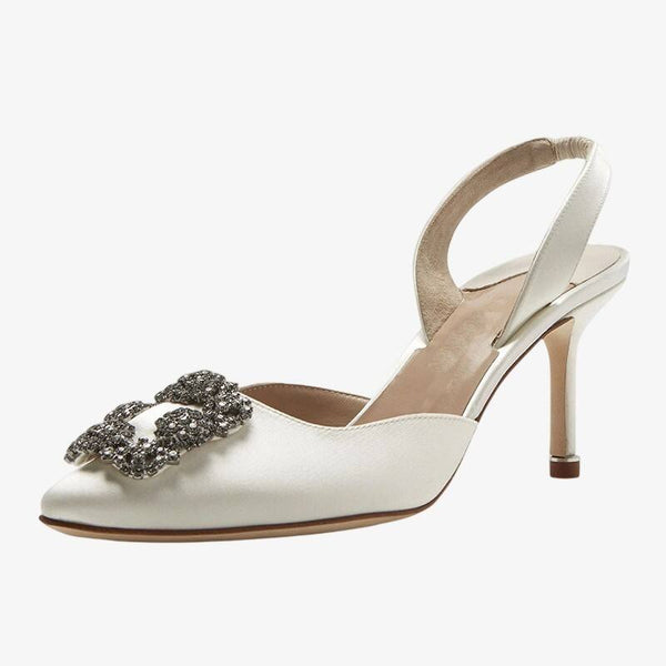 Cream Glow Pumps