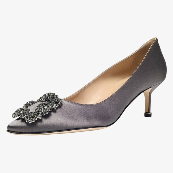 Silver Mist Crystal Pumps