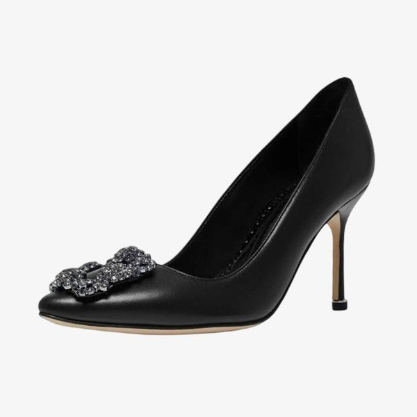 Sleek Calf Leather Pumps