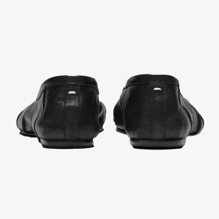 Split-toe Calf Leather Ballet Flats - Arno Conti Shoe