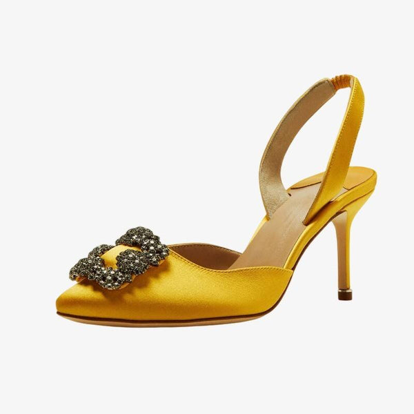 Golden Sunlight Slingback Pumps