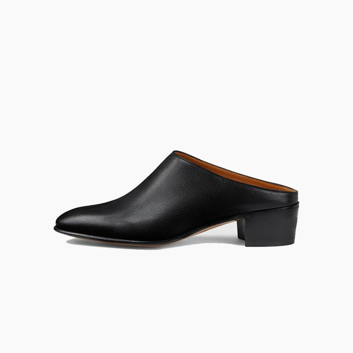 Heels Slip-on Leather Slippers - ARNO CONTI