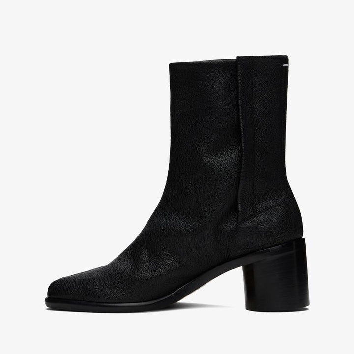 Grained Leather Boots 60 mm Heel Women's - Arno Conti Shoe