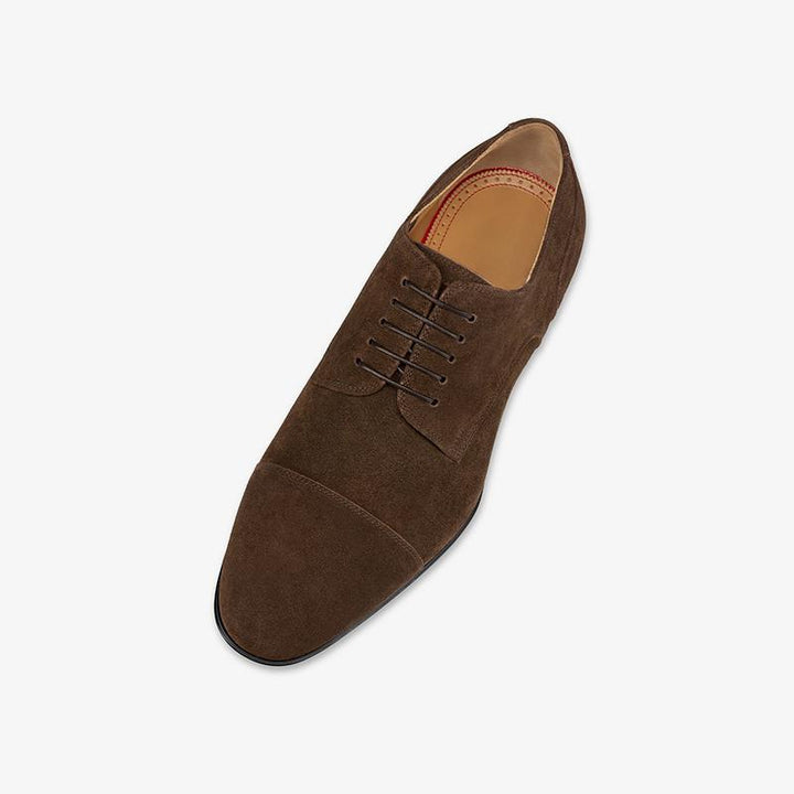 Brown Slip-On Suede Leather Shoes - ARNO CONTI