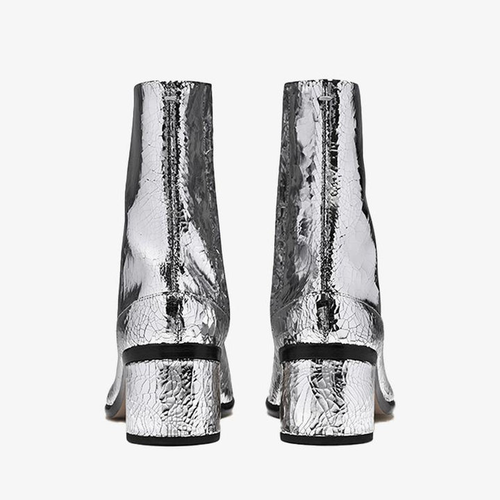 Grained Leather Boots 60 mm Heel Women's - Arno Conti Shoe