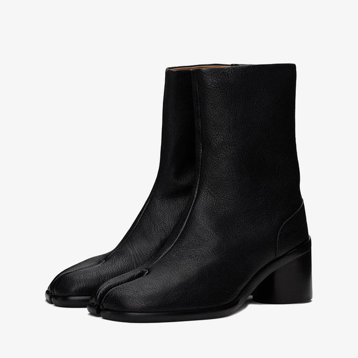 Grained Leather Boots 60 mm Heel Women's - Arno Conti Shoe