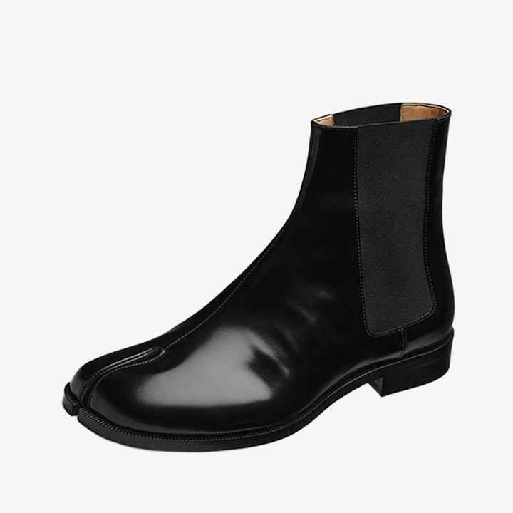 Patent Calf Leather Split-Toe Boots Unisex - Arno Conti Shoe
