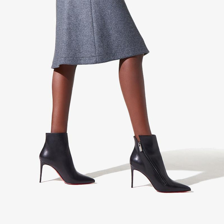 Elegant Black Calfskin Ankle Boot - ARNO CONTI