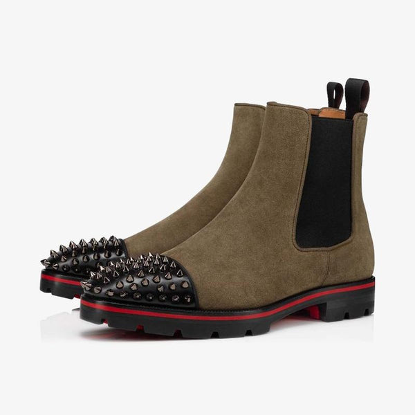 Brown Spiked Toe Calfskin Boot - ARNO CONTI