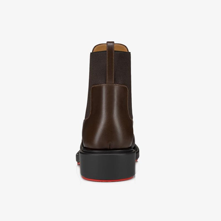 Red-Outlined Brown Urban Boot - ARNO CONTI