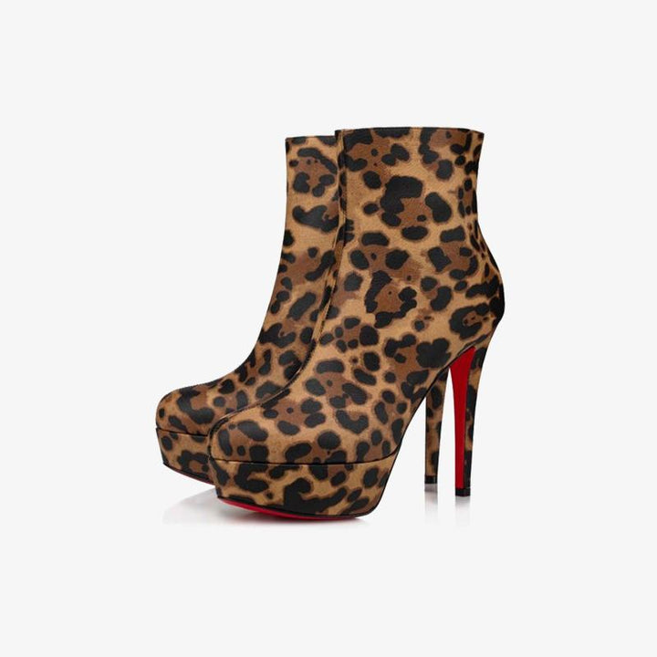 Leopard Print Ankle Boot with 120mm Heel - ARNO CONTI
