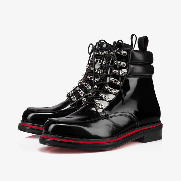 Silver Hooks and Two-Tone Sole Derby Shoe - ARNO CONTI