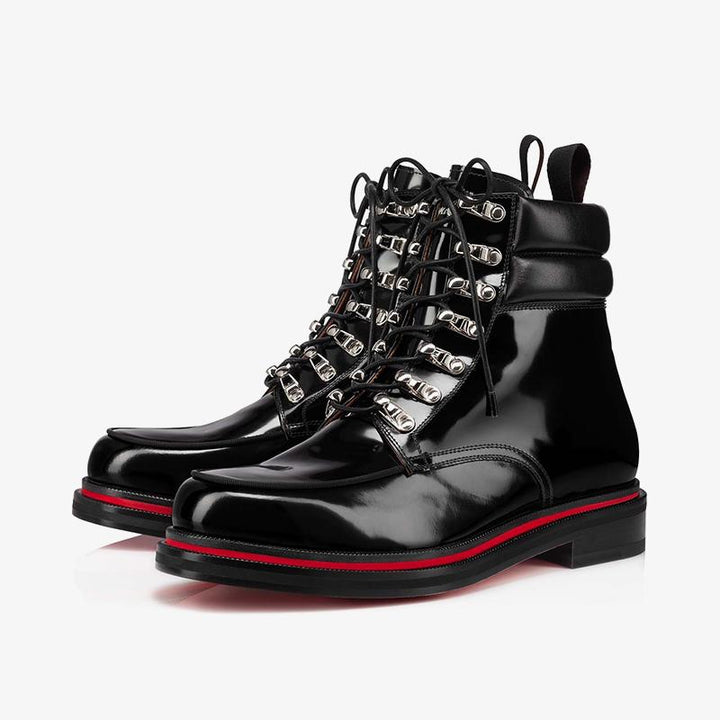 Silver Hooks and Two-Tone Sole Derby Shoe - ARNO CONTI