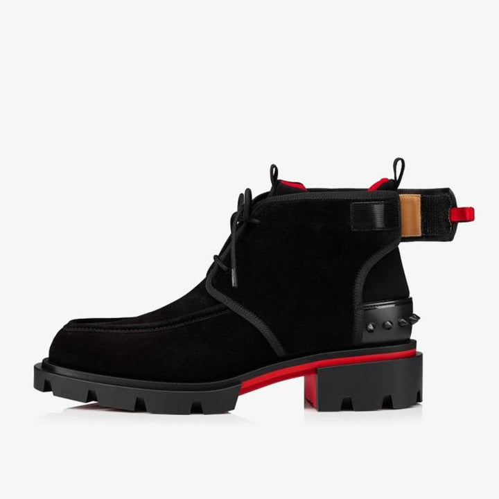 Spiked Black suede Boot - ARNO CONTI