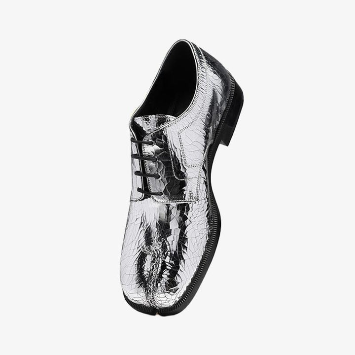 Split-toe broken mirror lace-top Shoes - Arno Conti Shoe