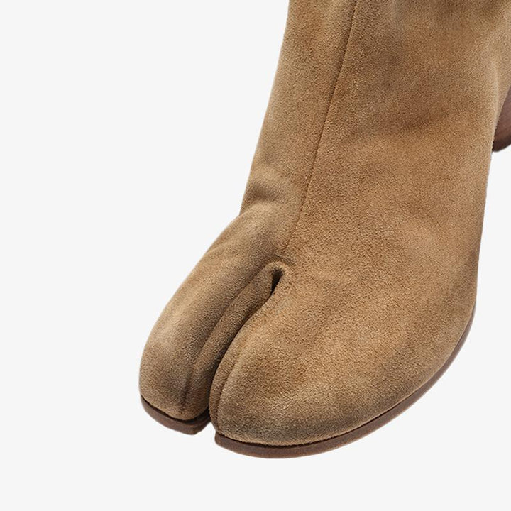 Solid Soft Suede Leather Ankle Boots - Arno Conti Shoe