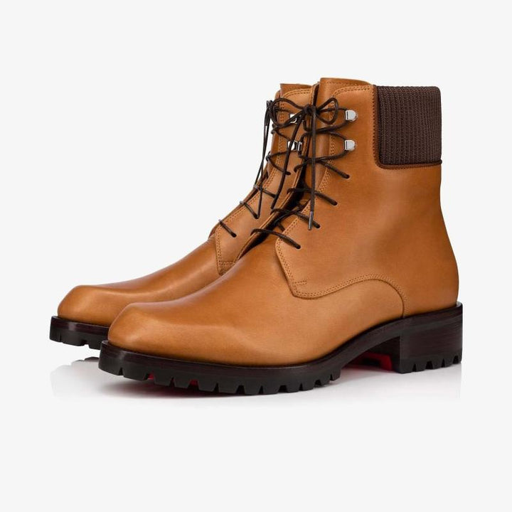 Brown Hiking Lug SoleBoot - ARNO CONTI
