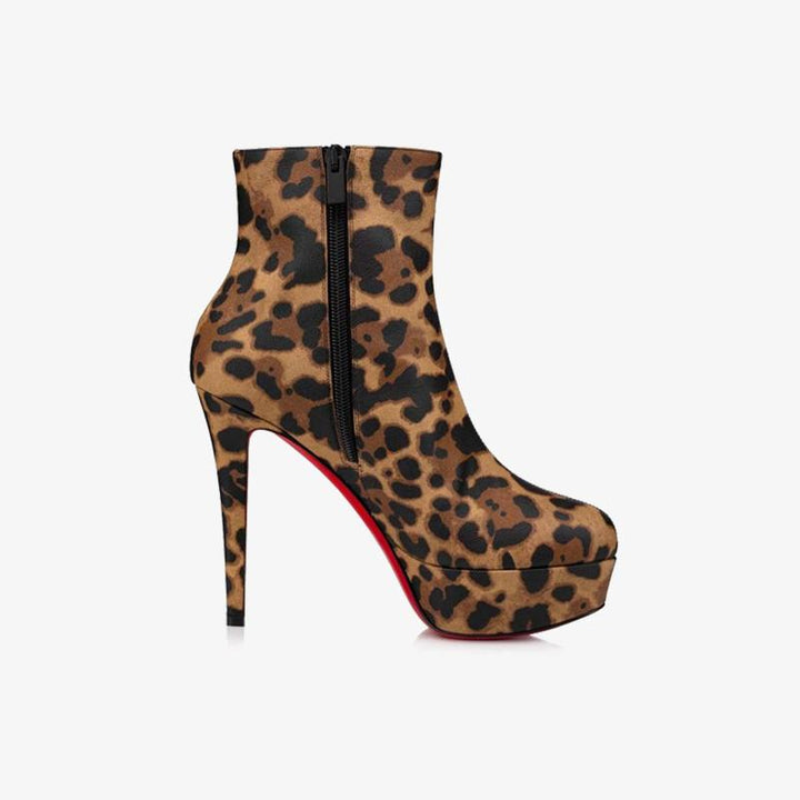 Leopard Print Ankle Boot with 120mm Heel - ARNO CONTI