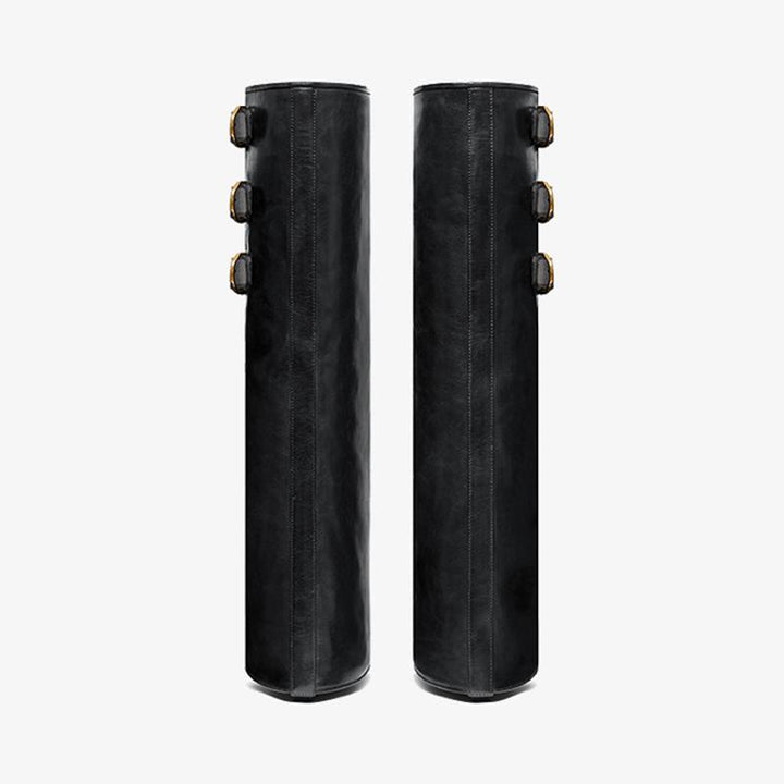 Chic Black Slip-On High Boots - Arno Conti Shoe