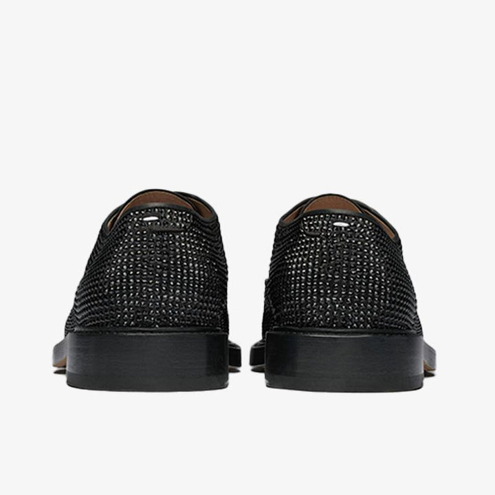 Split-toe Laced Rhinestone-Embellished Shoes - Arno Conti Shoe