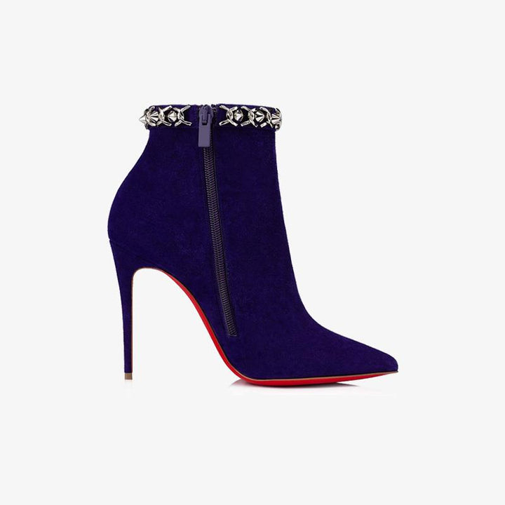 Spike Cuff Suede Ankle Boot - ARNO CONTI