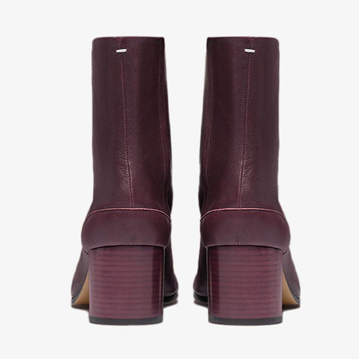 Soft Calf Leather Split-toe Ankle Boots - Arno Conti Shoe