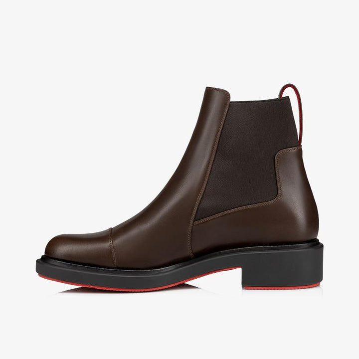 Red-Outlined Brown Urban Boot - ARNO CONTI
