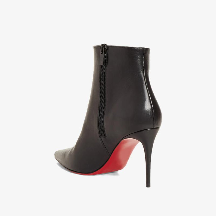 Sleek Black Pointy-Toe Bootie - ARNO CONTI