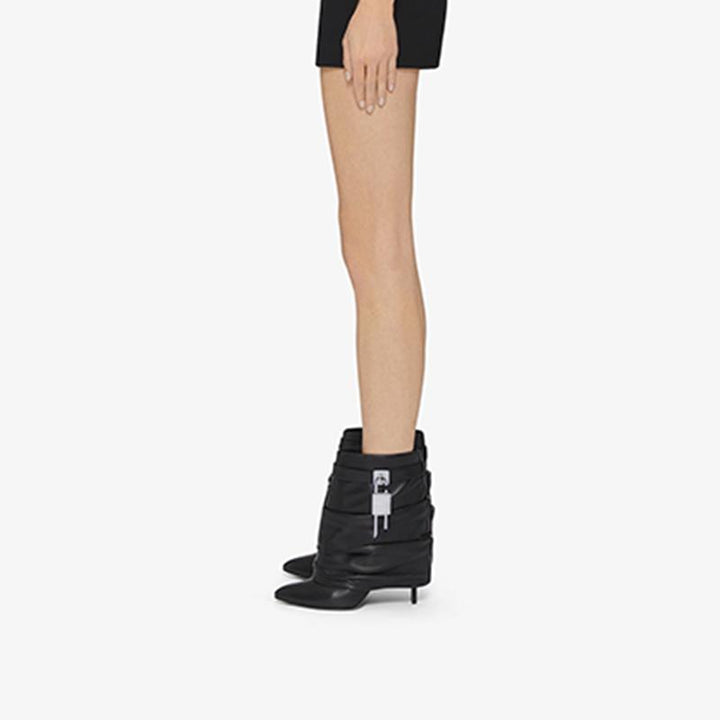 Chic Black Calf Leather Ankle Boots - Arno Conti Shoe