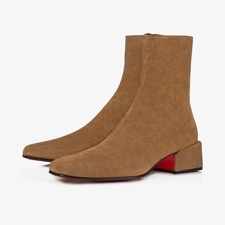 Brown Suede Ankle Boot - ARNO CONTI