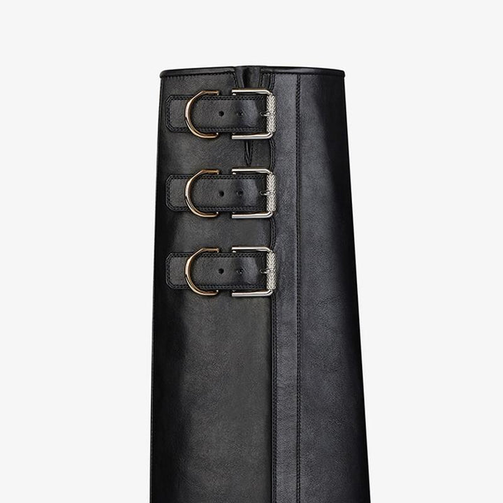 Contemporary Black Tumbled High Boots - Arno Conti Shoe