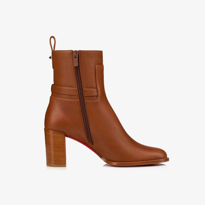 Brown Calfskin Ankle Boot - ARNO CONTI