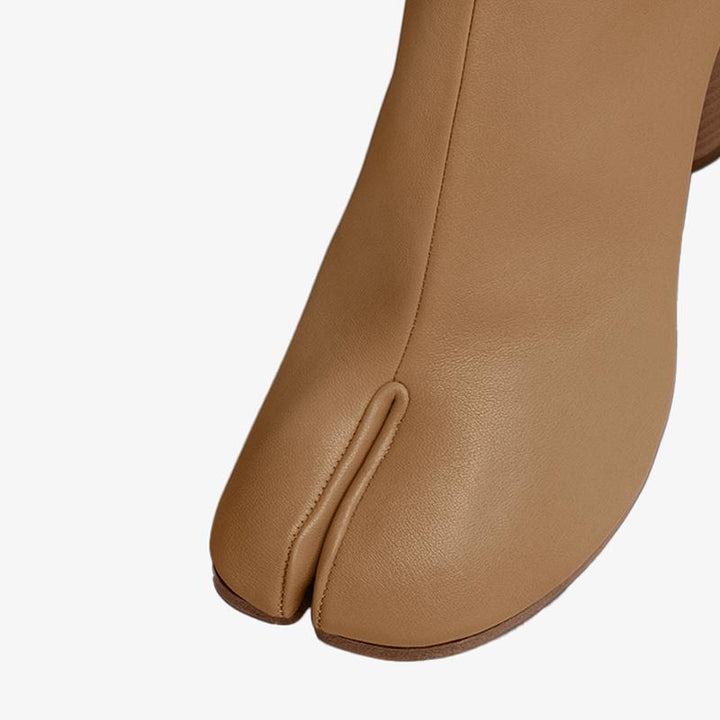 Elegant Calf Leather Tabi Ankle Boots - Arno Conti Shoe