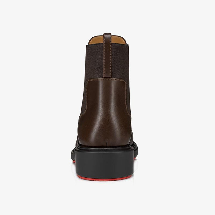 Brown Urban Boot with Red-Outlined Rubber Sole - ARNO CONTI